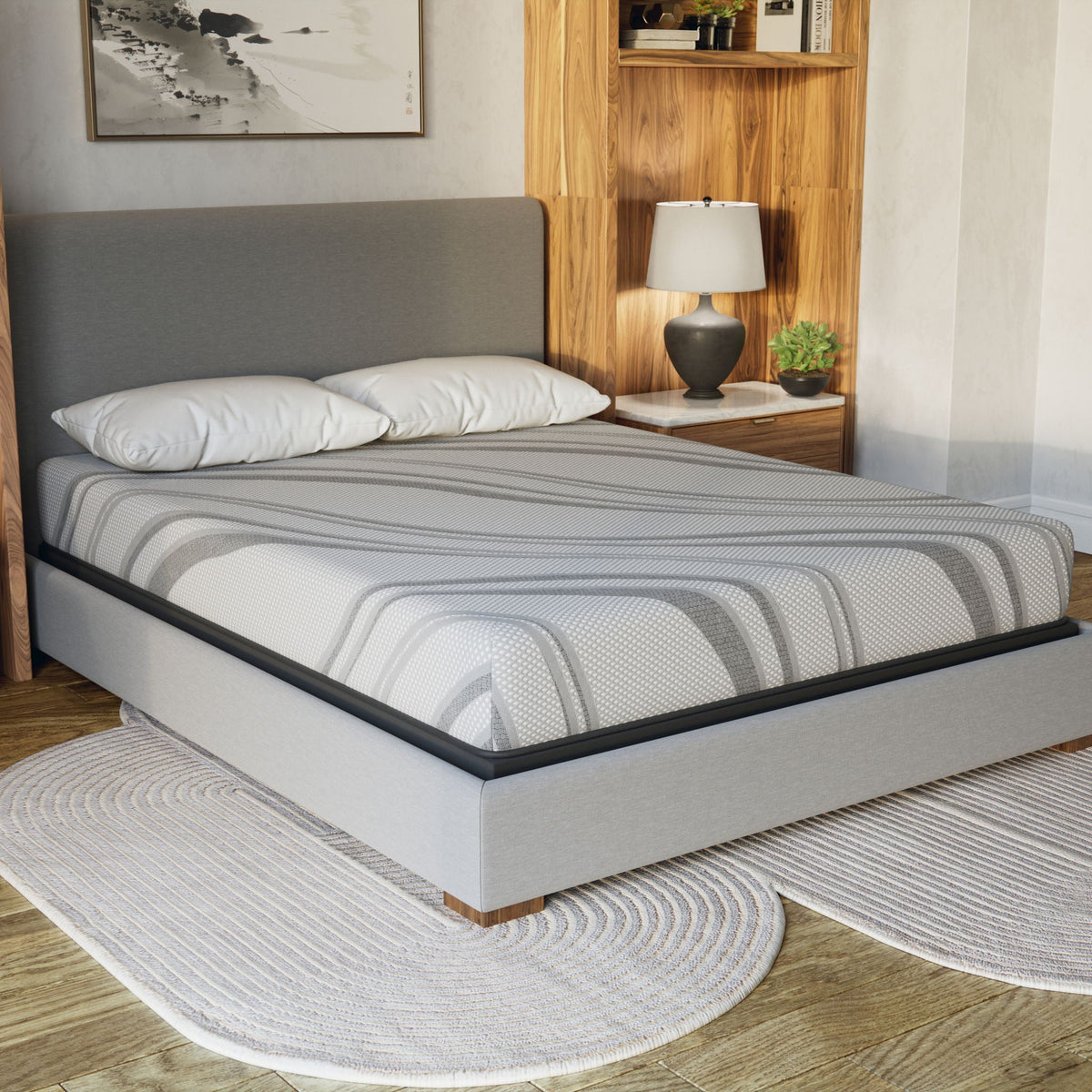 Bib Nl - 8" Pro Gel Foam Firm Mattress by Unique Piece Furniture