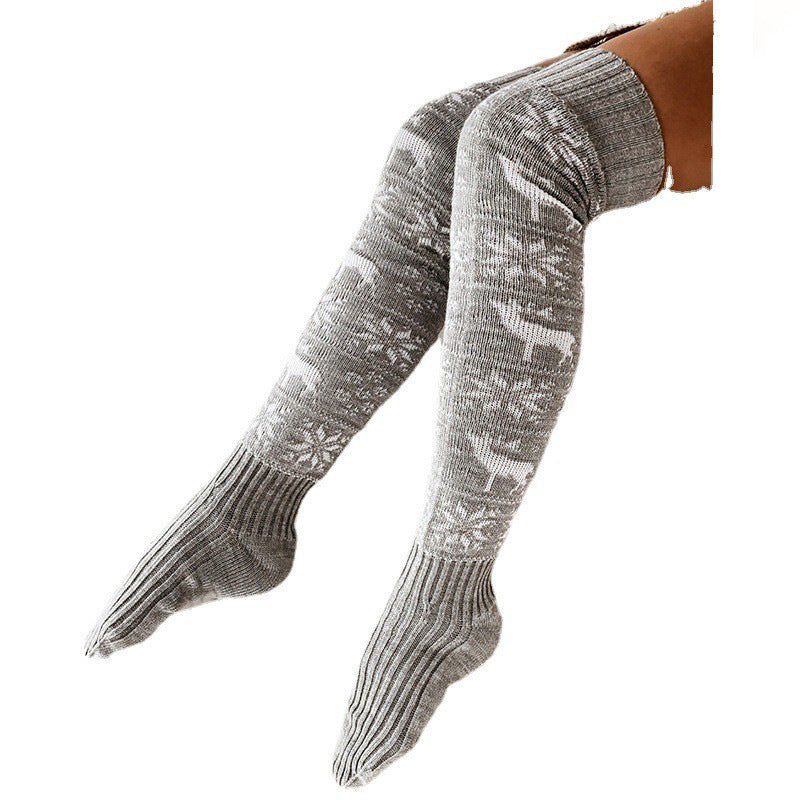 Winter Christmas Warm Knitted Women Stocking by FitiqueFit