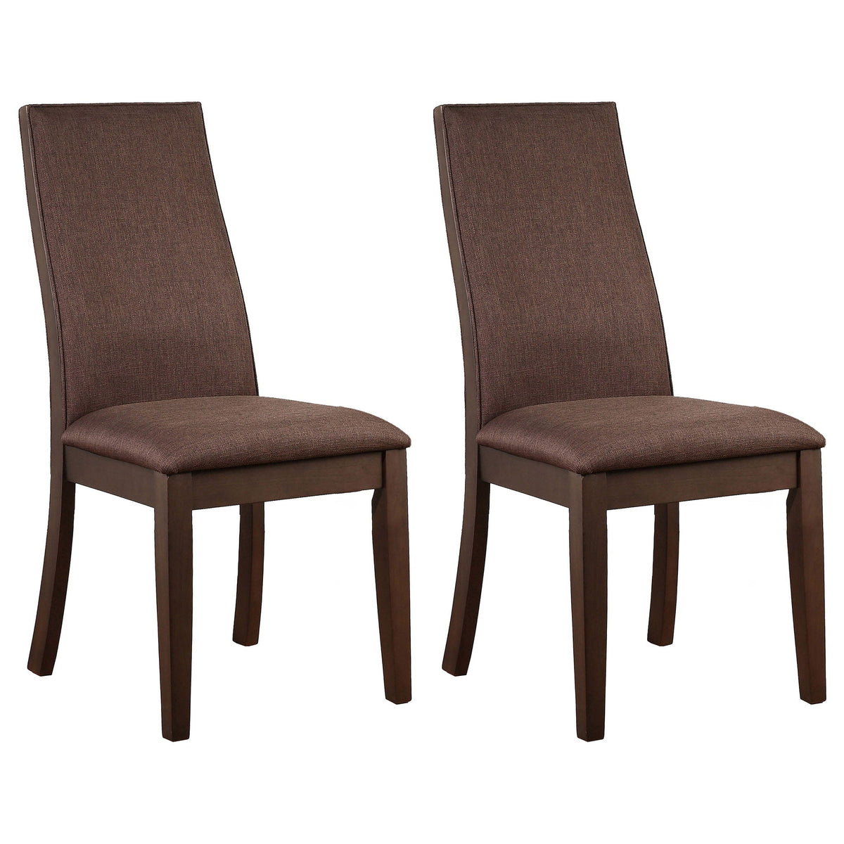 Spring Creek Upholstered Dining Chair Chocolate (Set of 2) by Unique Piece Furniture