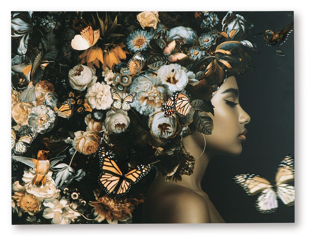 Valfer - Wall Art - Orange / Black / White by Unique Piece Furniture