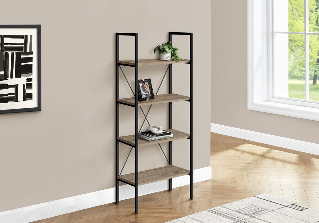 Bookshelf, Bookcase, 4 Tier, Office, Bedroom, Contemporary, Modern by Unique Piece Furniture
