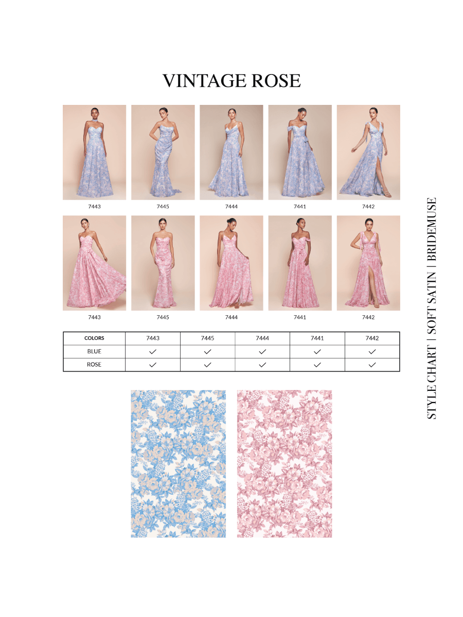 Ladivine 7443 Dress Strapless A-Line Floral Satin Dress by DiscountDressShop