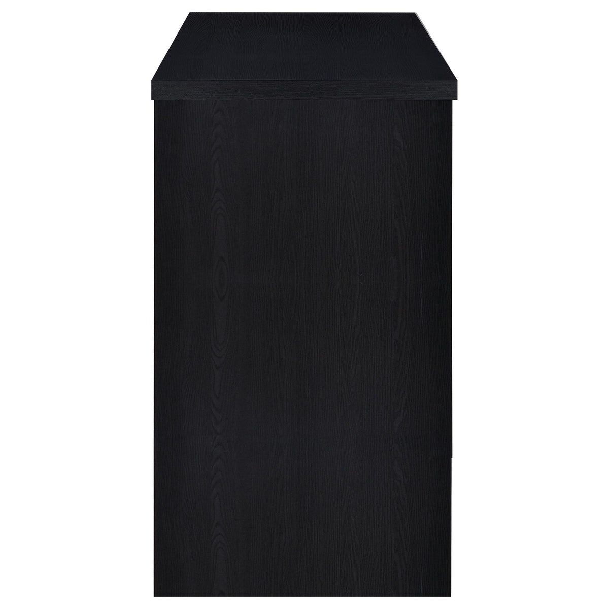 Topanga Engineered Wood Freestanding Home Bar Black by Unique Piece Furniture