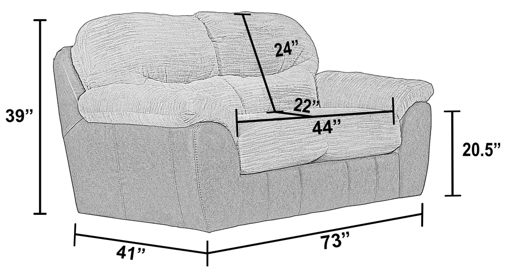 McMahon - Gliding Loveseat - Bark by Unique Piece Furniture