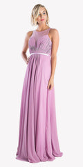 Cinderella Divine 7458 Illusion Sweetheart Long Chiffon Dress by DiscountDressShop