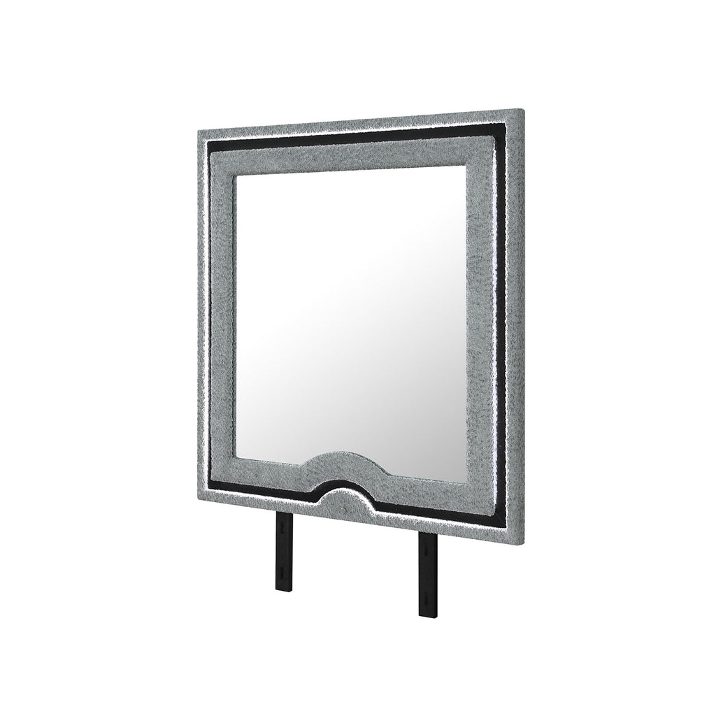 Isaiah - Mirror With Upholstered Frame And LED Lighting by Unique Piece Furniture