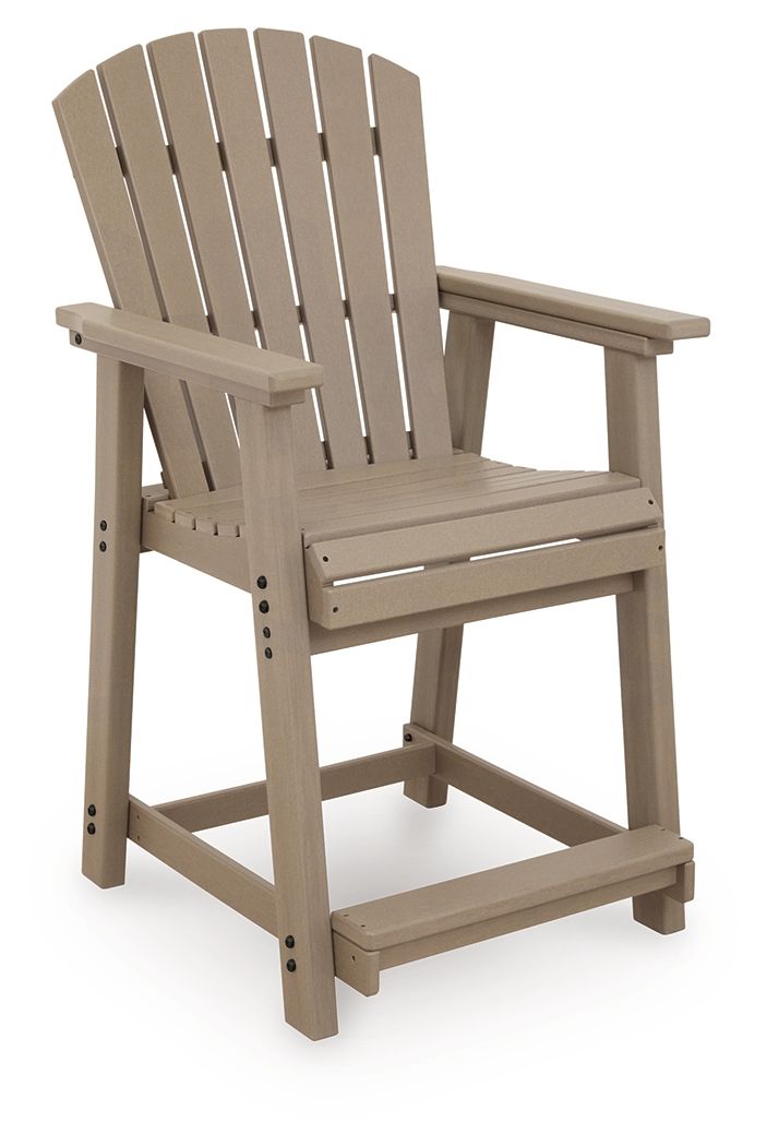 Seacliff Beach - Barstool (Set of 2) - Medium Brown by Unique Piece Furniture