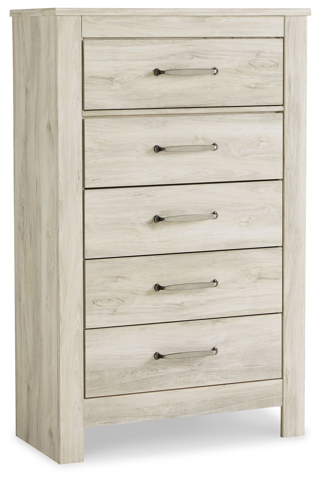 Bellaby - Five Drawer Chest - Whitewash by Unique Piece Furniture