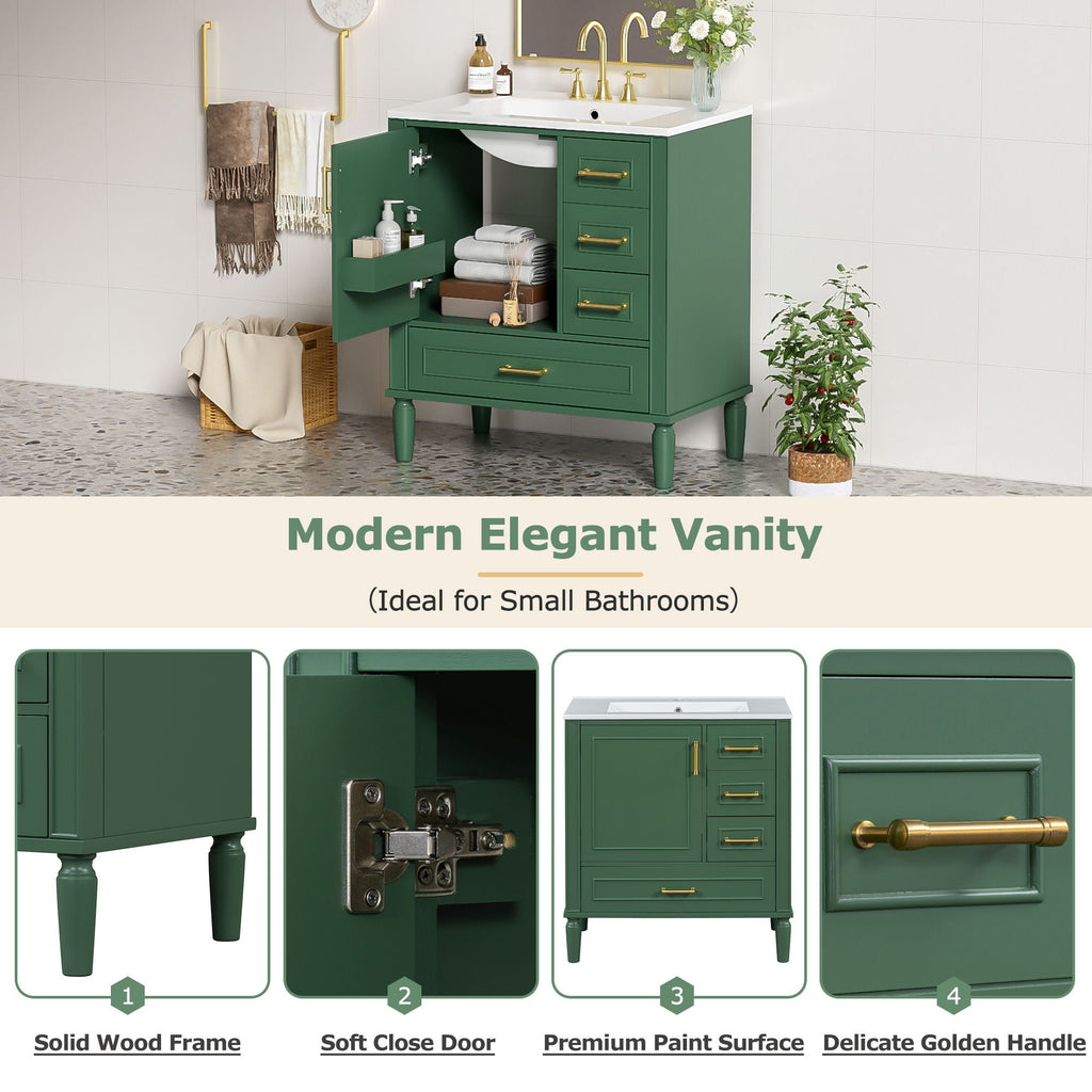 Traditional Bathroom Vanity Set With Soft Close Doors by Unique Piece Furniture