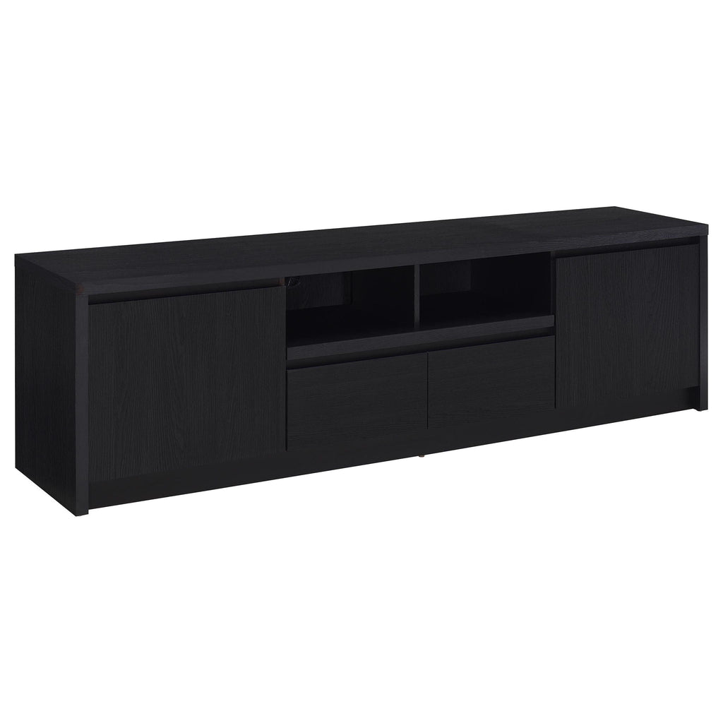 Winfield 78-inch 2-door TV Stand Media Console Black by Unique Piece Furniture