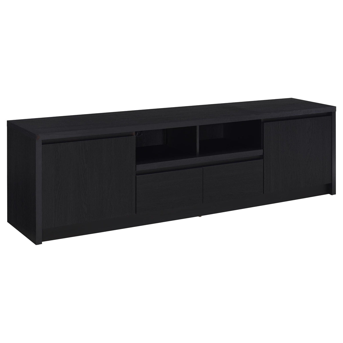 Winfield 78-inch 2-door TV Stand Media Console Black by Unique Piece Furniture