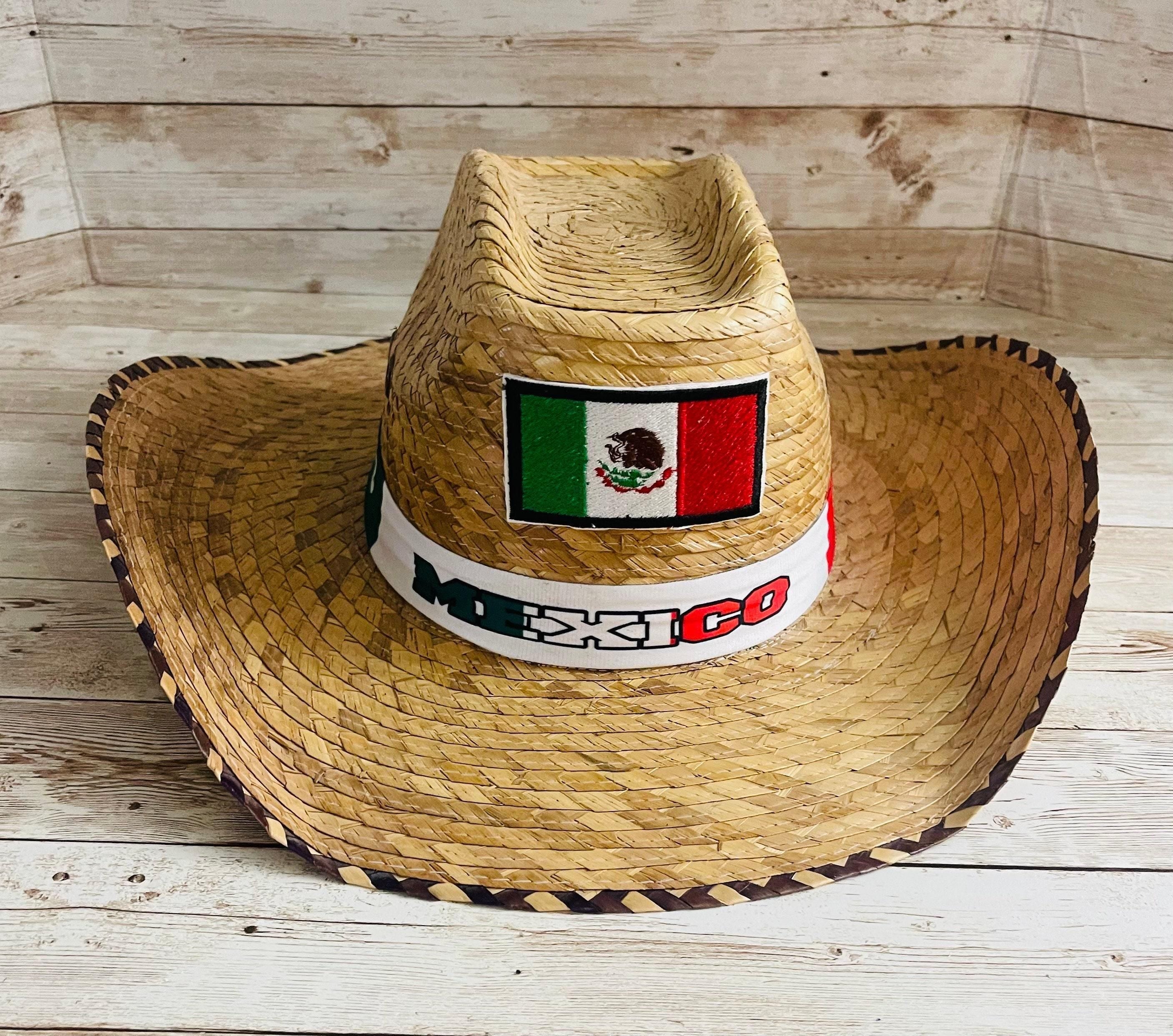 Cowboy Mexican Hat Sombrero Vaquero Artesanal de Palma de Mexico by Chica Mexico