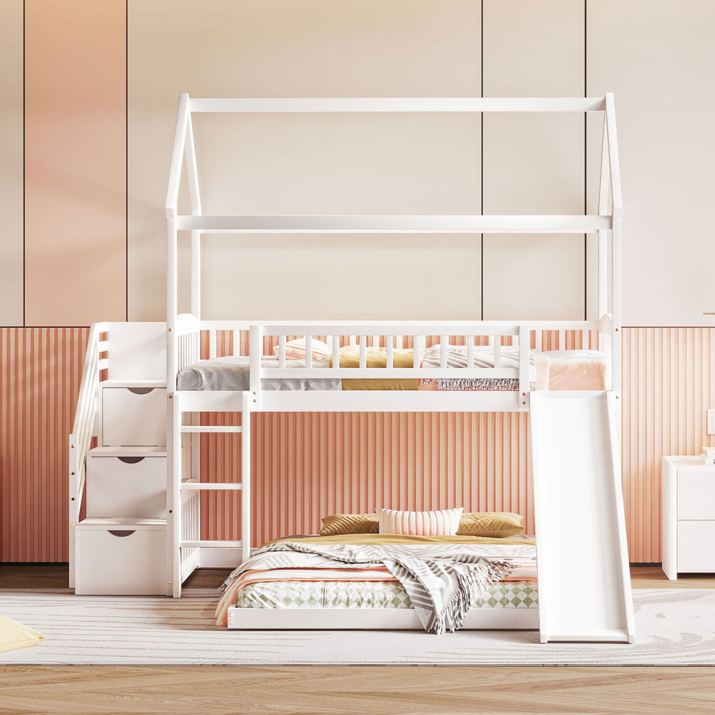 House Bunk Bed With Slide by Unique Piece Furniture