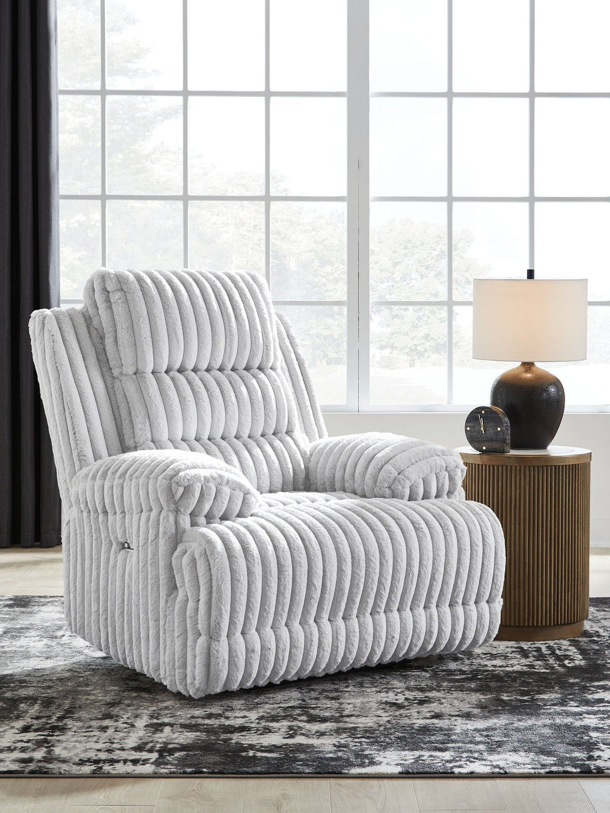 Rhines Falls - Zero Wall Recliner - Alloy by Unique Piece Furniture