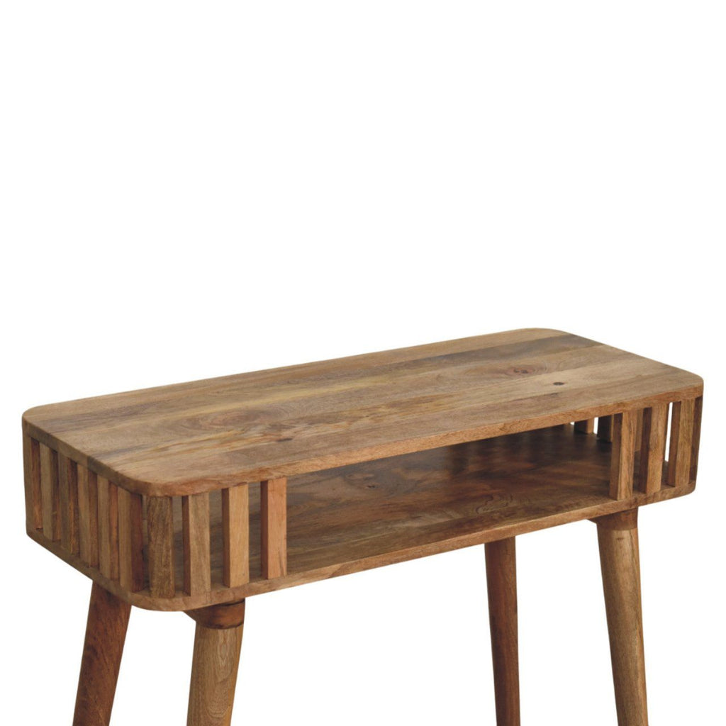 Slatted Console - Light Brown by Unique Piece Furniture
