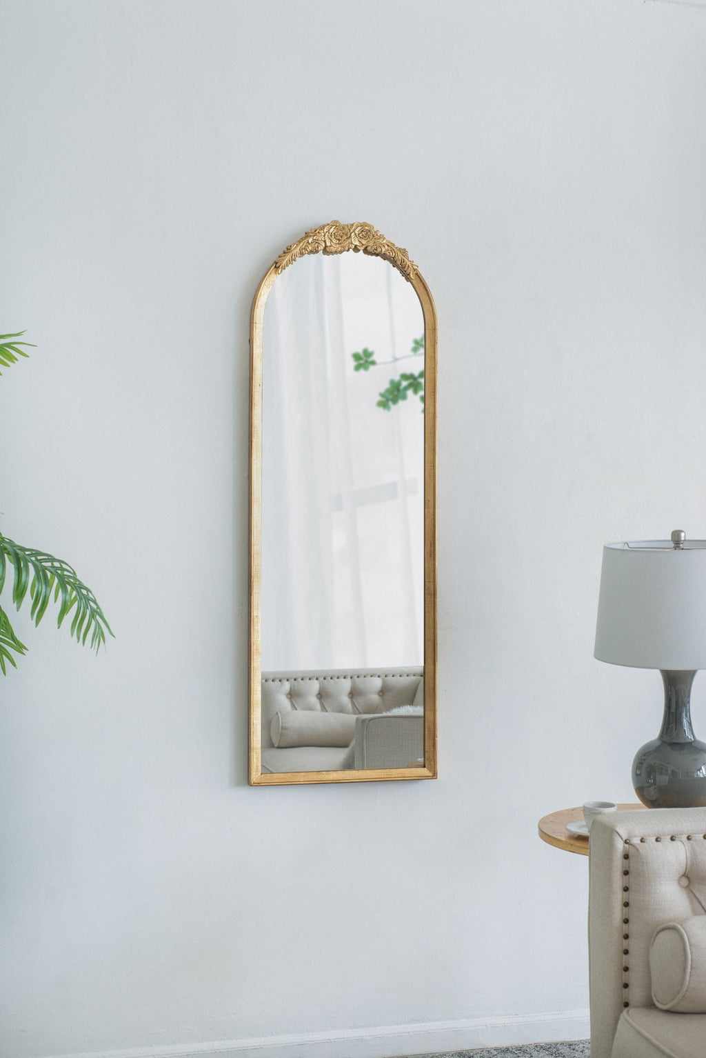 Wood Floor Mirror, Full Body Mirror Dressing Make Up Mirror For Bathroom by Unique Piece Furniture