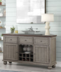 Rustic 2 Tone Sever With Powerpack - Gray by Unique Piece Furniture