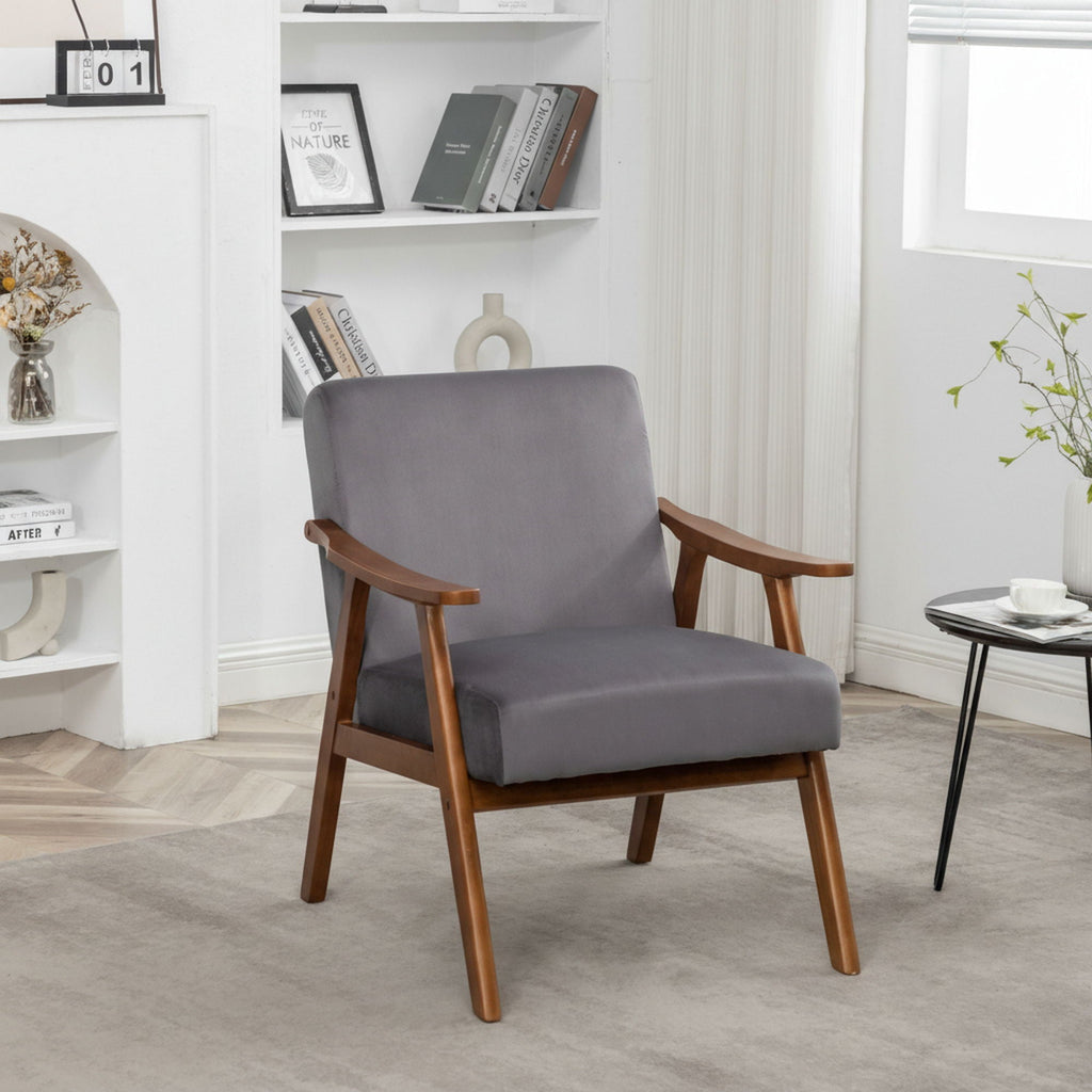 Accent Chair, Classic Mid Century Modern For Extra Seating by Unique Piece Furniture