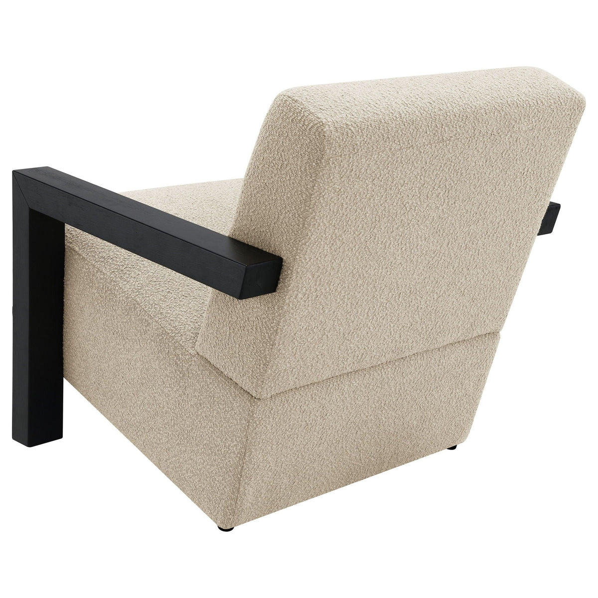 Fitzroy Boucle Upholstered Accent Arm Chair Latte by Unique Piece Furniture
