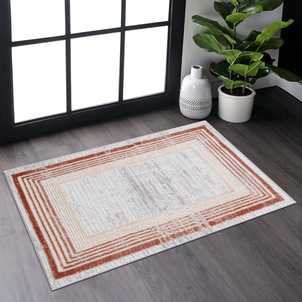 Marfi - Bordered Rug by Unique Piece Furniture