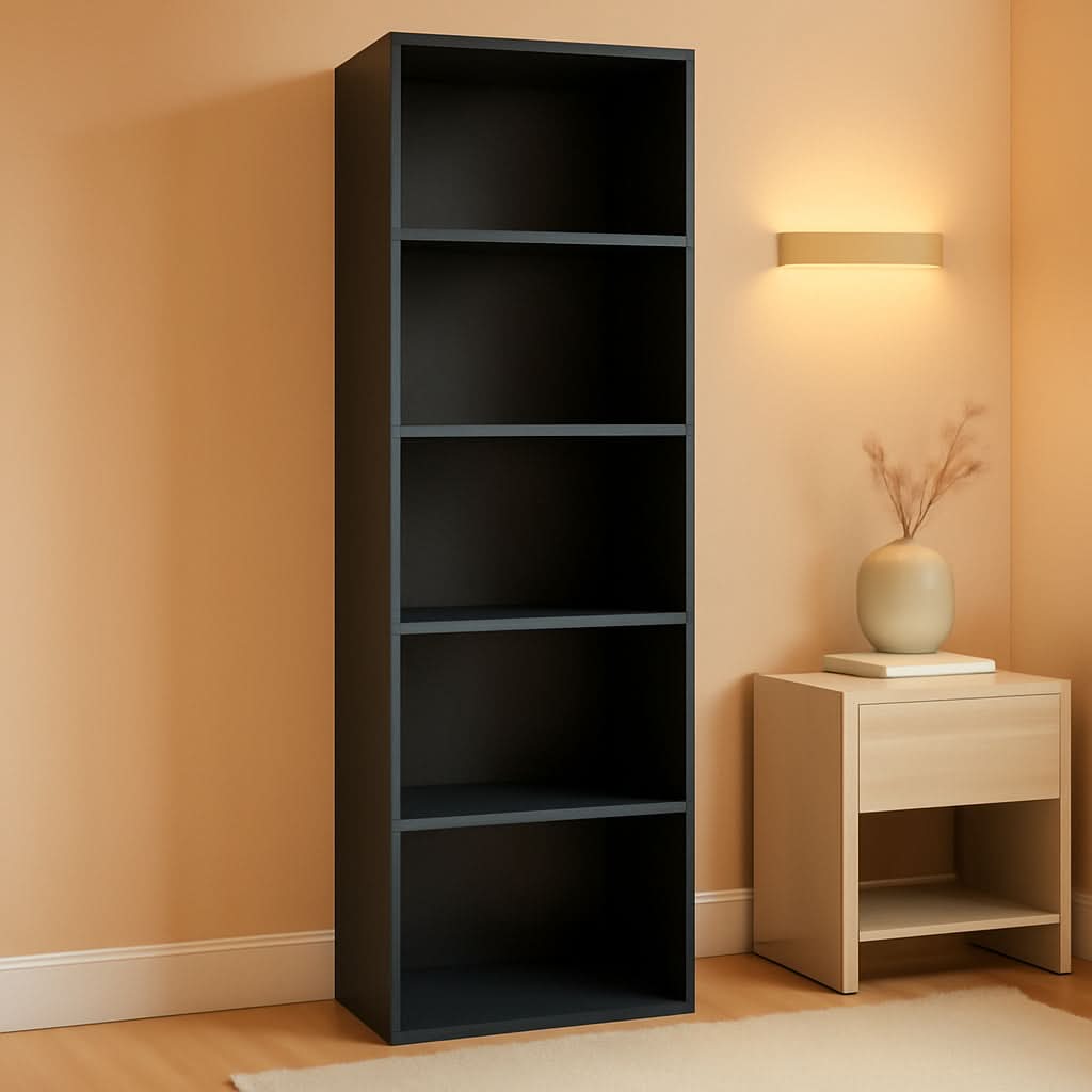 Blackwood 5-Tier Open Storage Shelves Bookcase For Living Room by ShipItFurniture