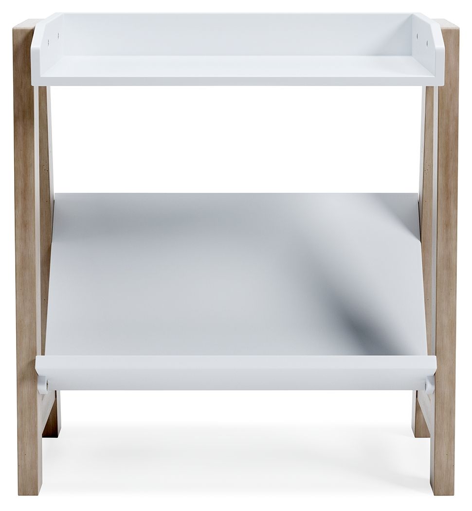 Blariden - Small Bookcase - White / Tan by Unique Piece Furniture