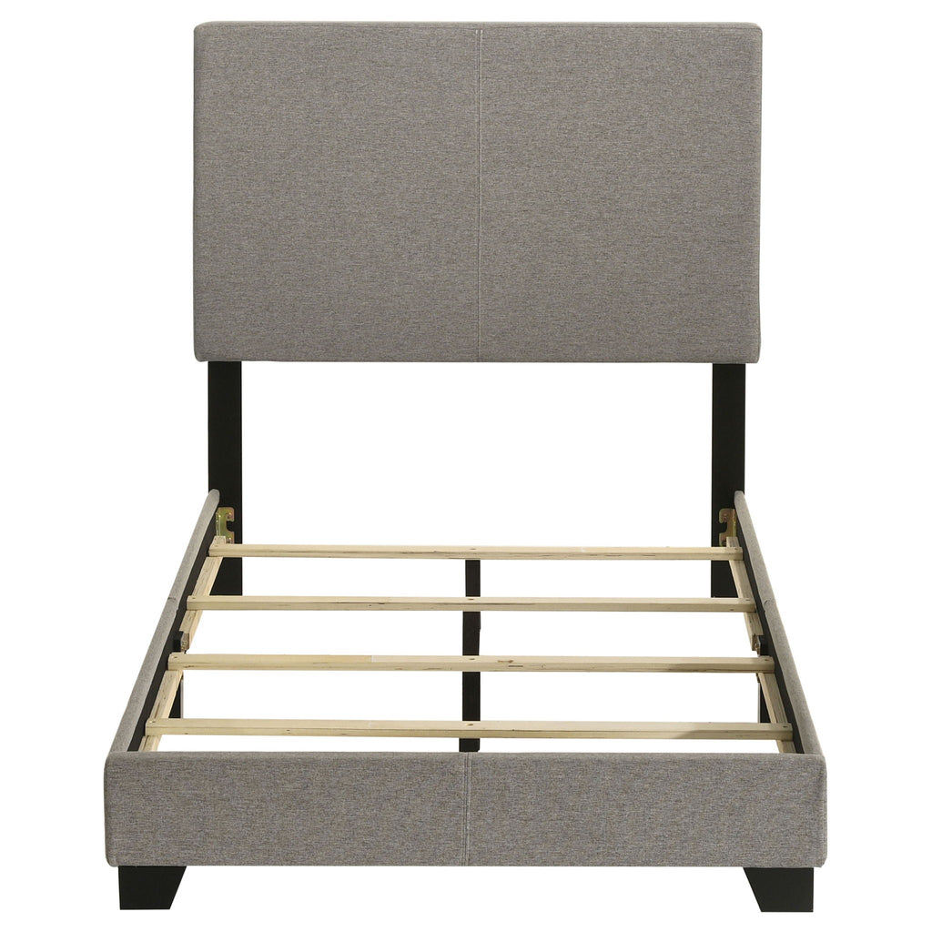 Dorian Fabric Upholstered Twin Panel Bed Taupe by Unique Piece Furniture