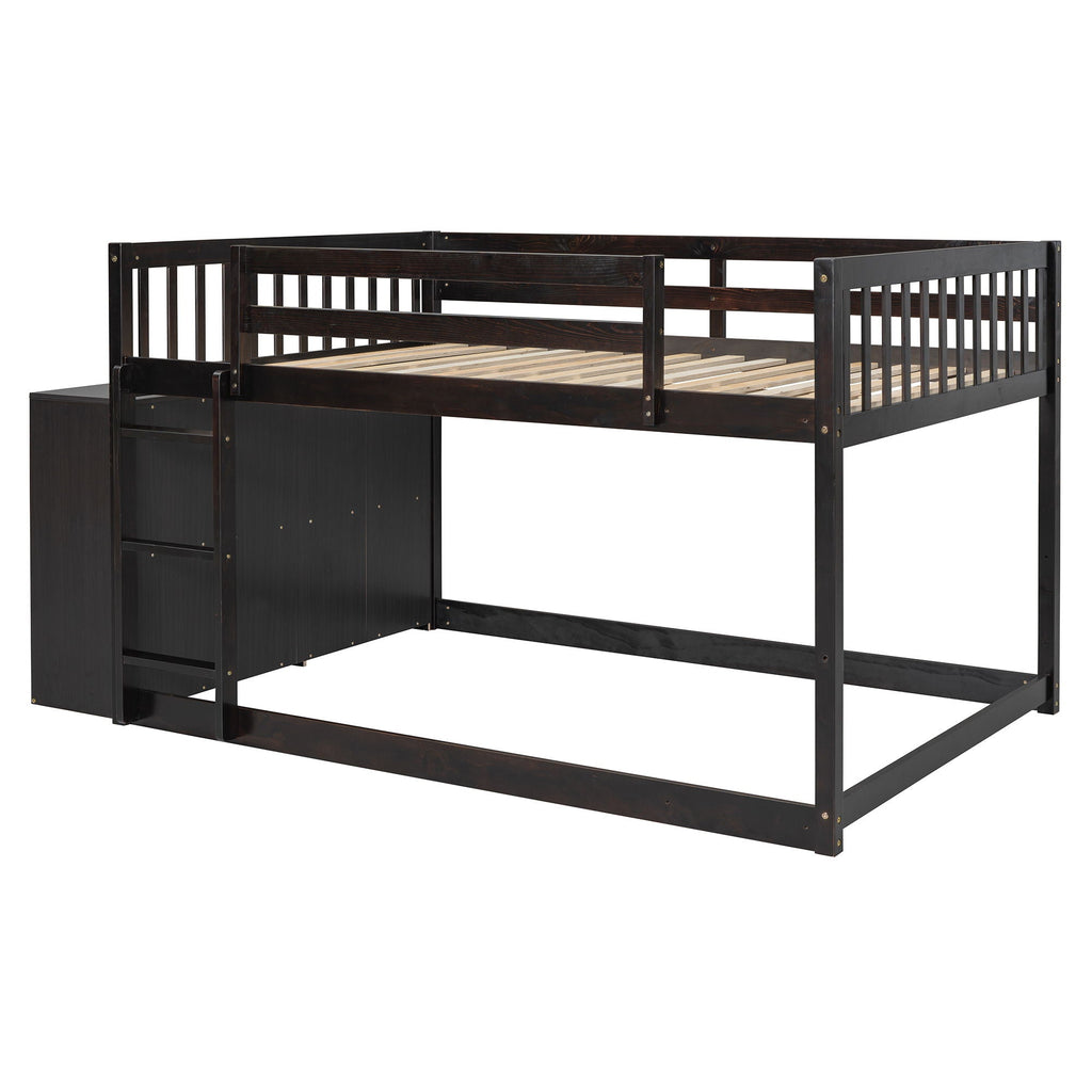 Bunk Bed With 4 Drawers And 3 Shelves by Unique Piece Furniture