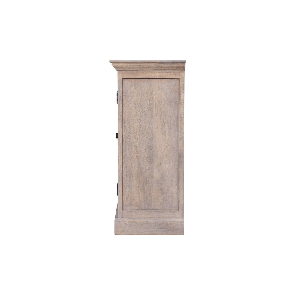Triple Glazed Cabinet - Gray by Unique Piece Furniture