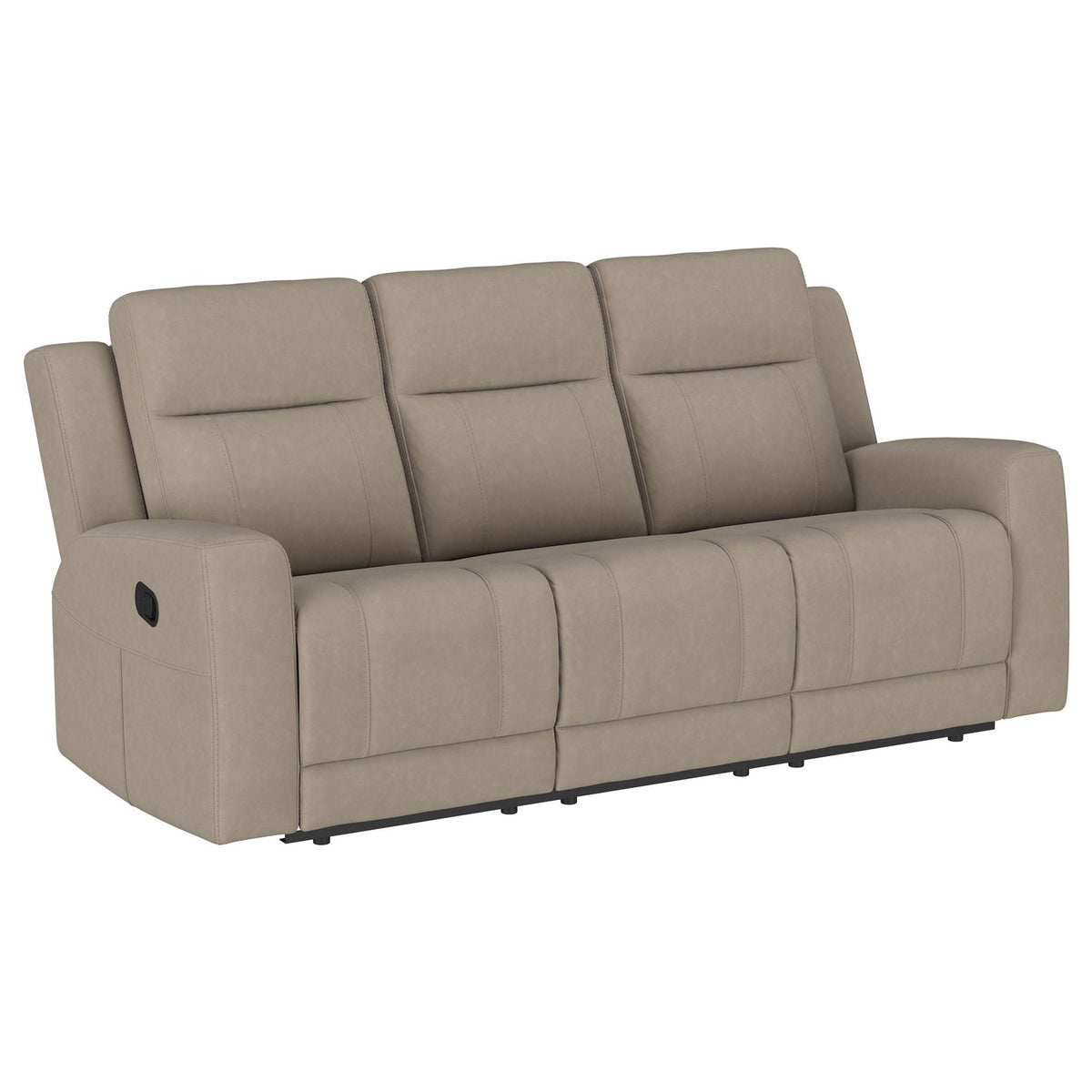 Brentwood 2-piece Upholstered Reclining Sofa Set Taupe by Unique Piece Furniture