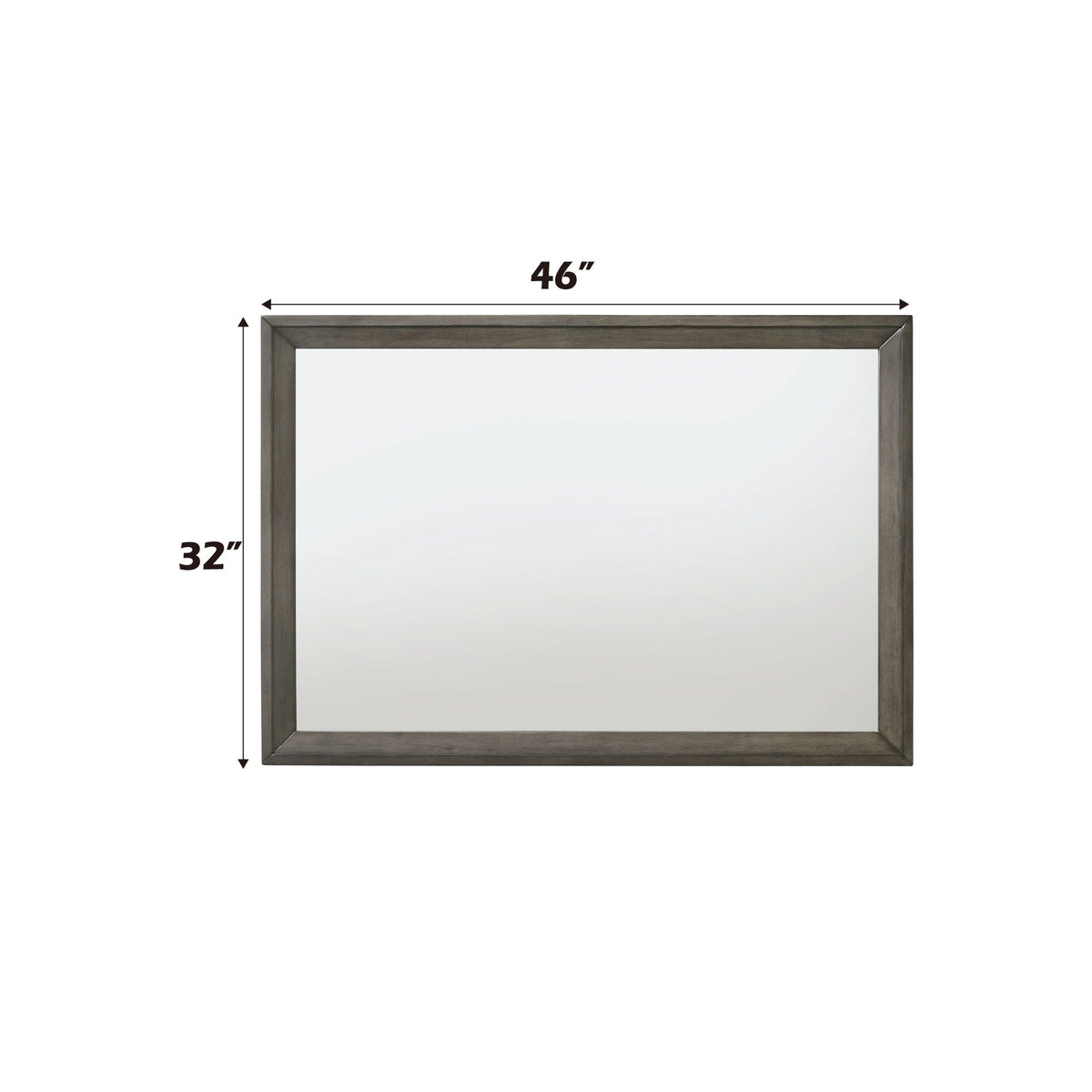 Escher - Mirror - Gray / Oak by Unique Piece Furniture