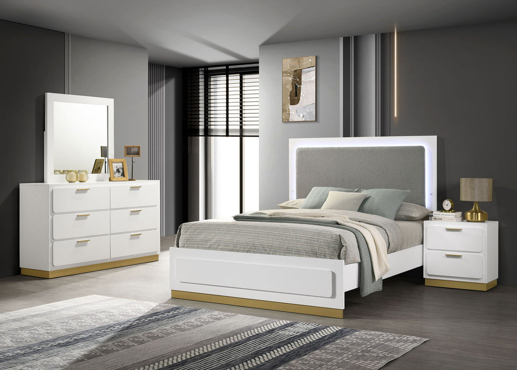 Caraway 4-piece Queen Bedroom Set White by Unique Piece Furniture