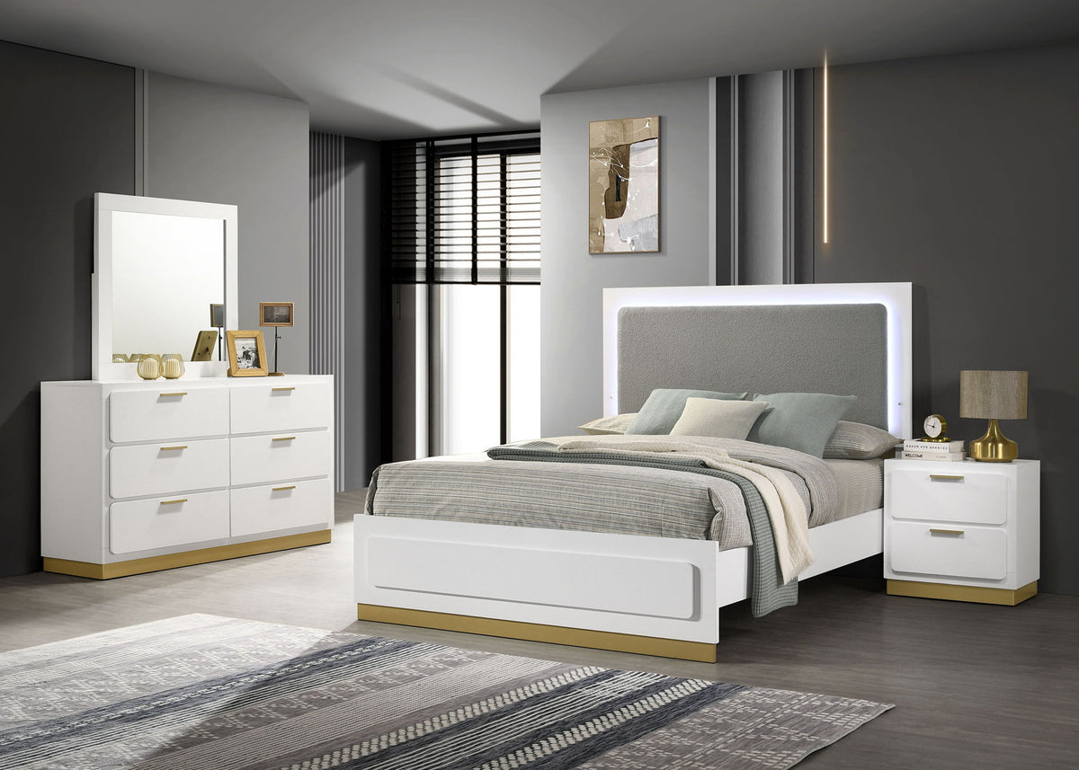 Caraway 4-piece Queen Bedroom Set White by Unique Piece Furniture