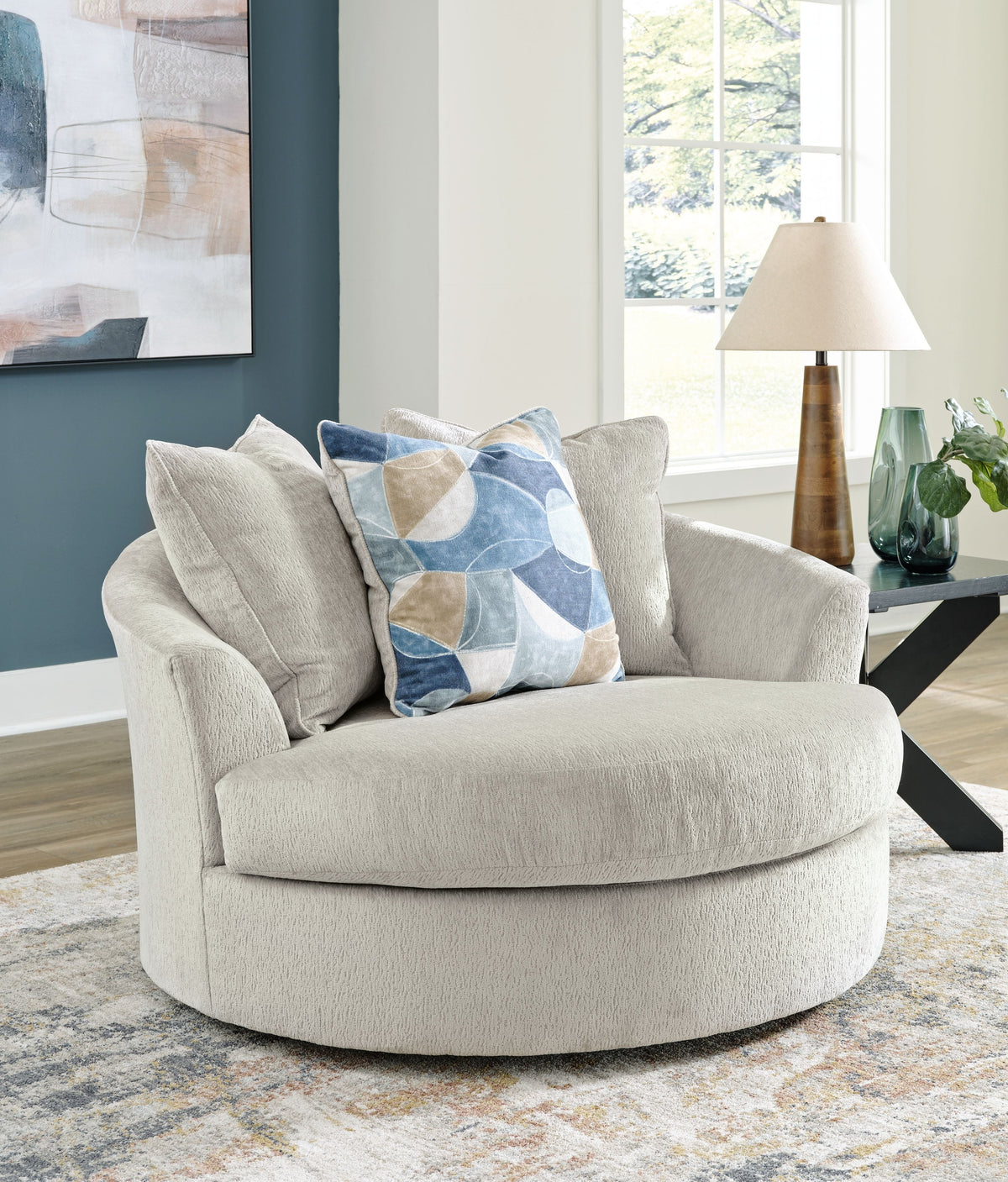 Maxon Place - Oversized Swivel Accent Chair by Unique Piece Furniture