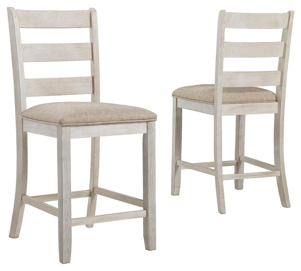 Skempton - Upholstered Barstool (Set of 2) - White by Unique Piece Furniture