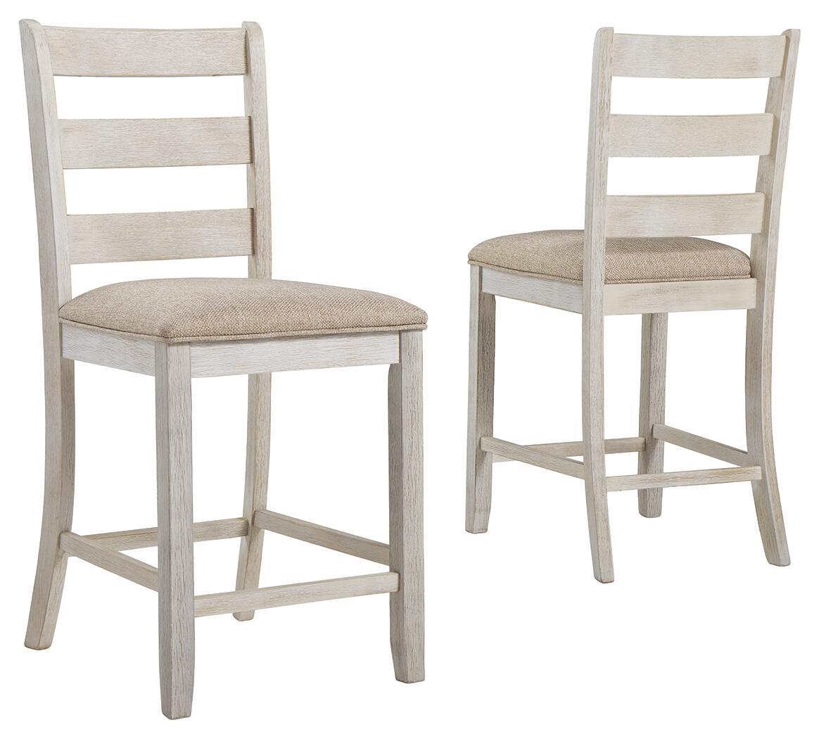 Skempton - Upholstered Barstool (Set of 2) - White by Unique Piece Furniture