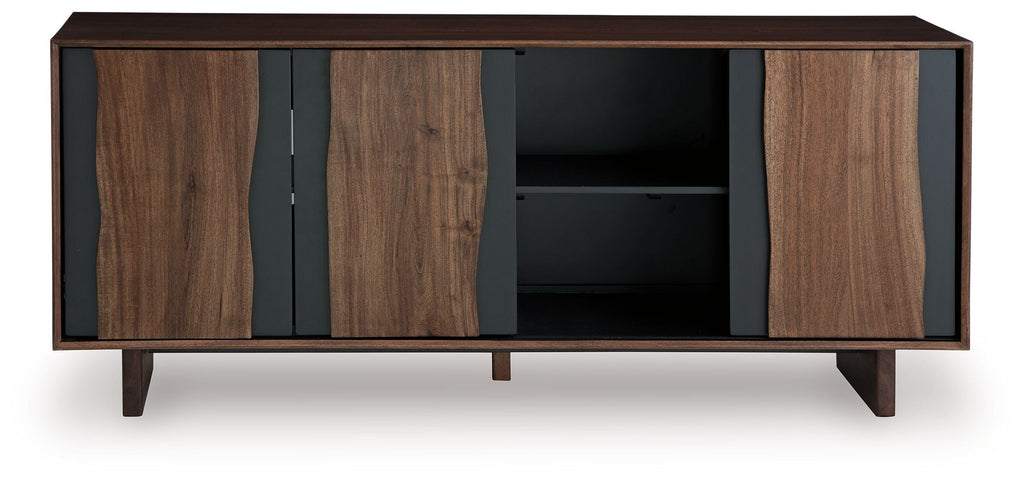 Welby - Accent Cabinet - Brown / Charcoal by Unique Piece Furniture