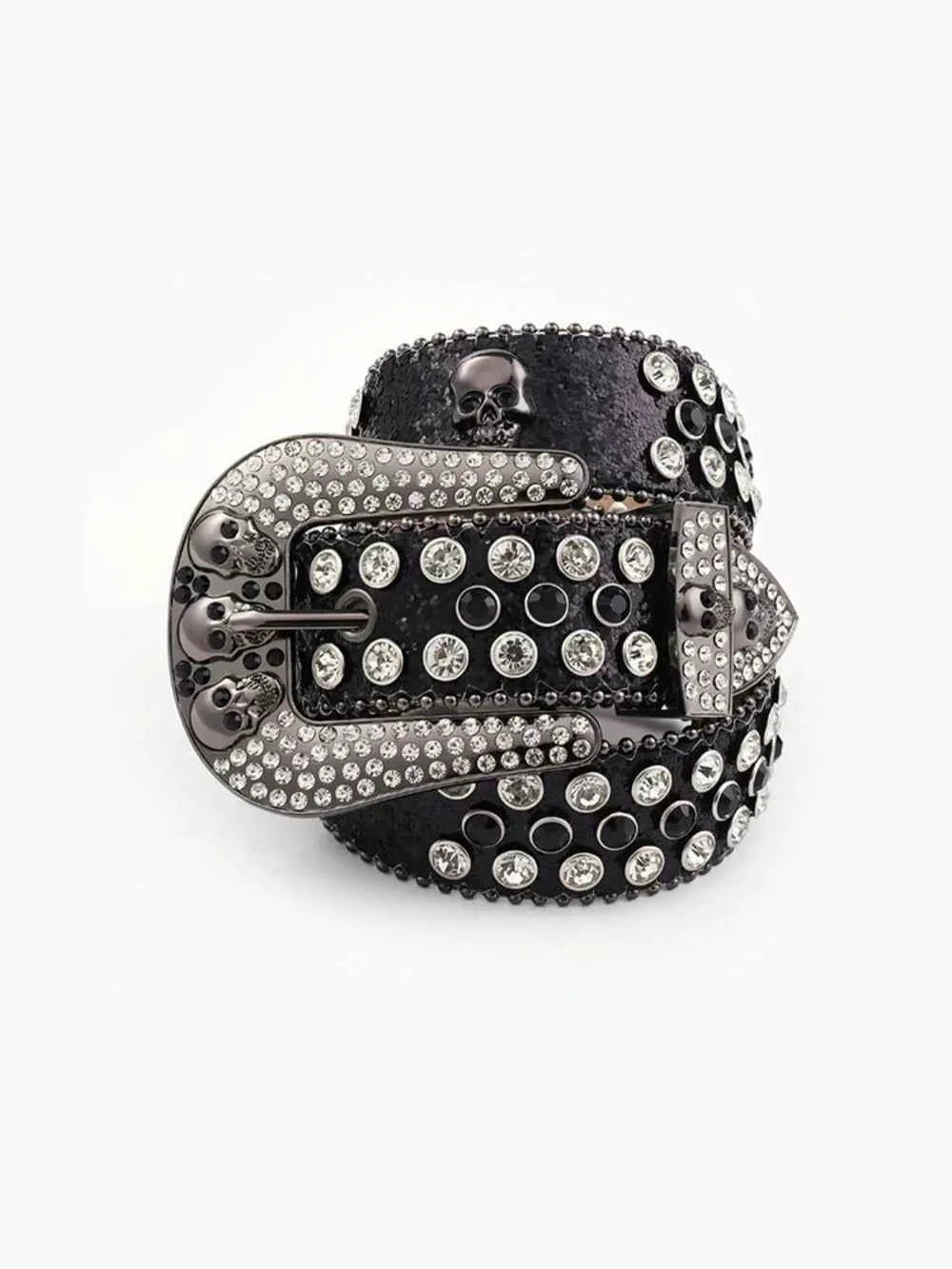 PU Leather Skull Belt by Wild and Free Boutique