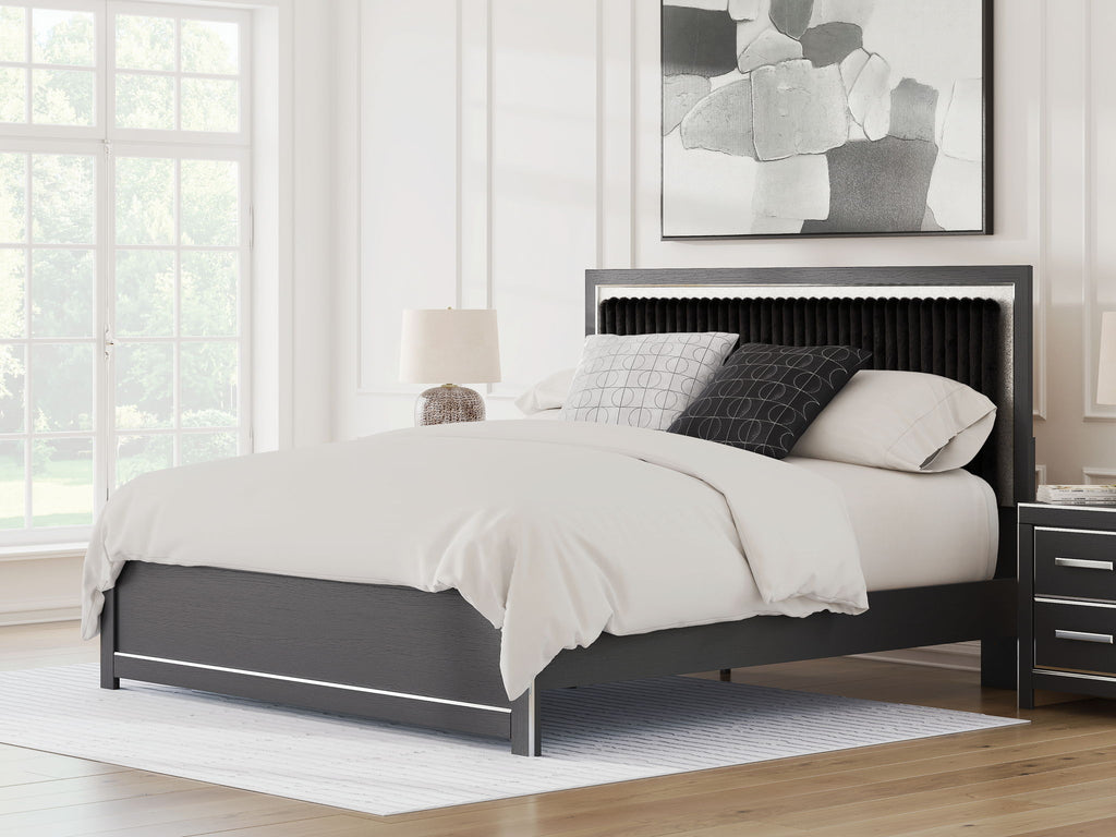 Zuraleus - Upholstered Panel Platform Bed With Roll Slats by Unique Piece Furniture