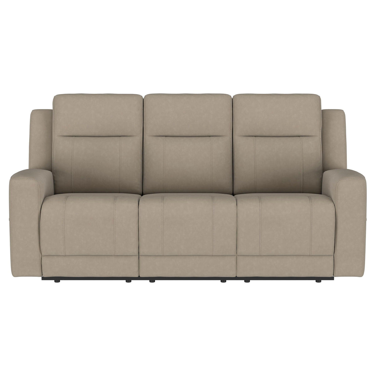 Brentwood 2-piece Upholstered Reclining Sofa Set Taupe by Unique Piece Furniture