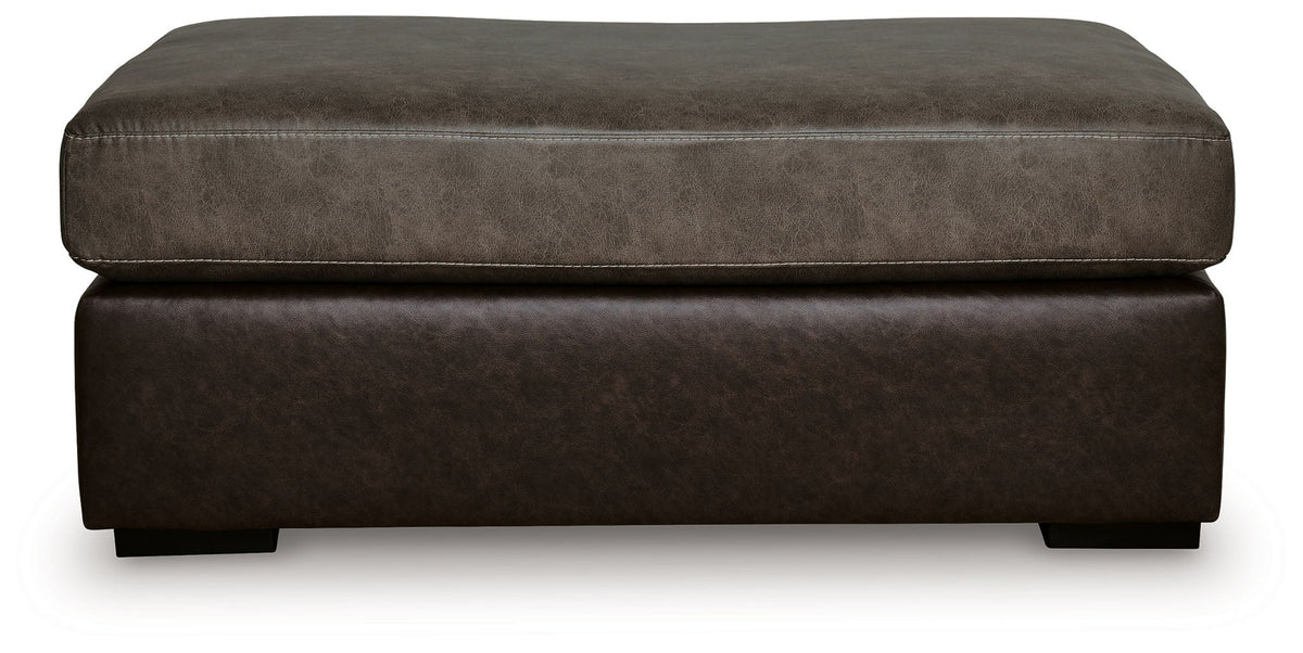 Castille Way - Oversized Accent Ottoman - Fossil by Unique Piece Furniture