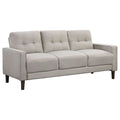 Bowen Upholstered Track Arm Tufted Sofa Beige by Unique Piece Furniture
