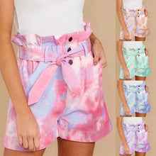 Lace-up Tie-dye Color Casual Pocket Shorts by Wild and Free Boutique