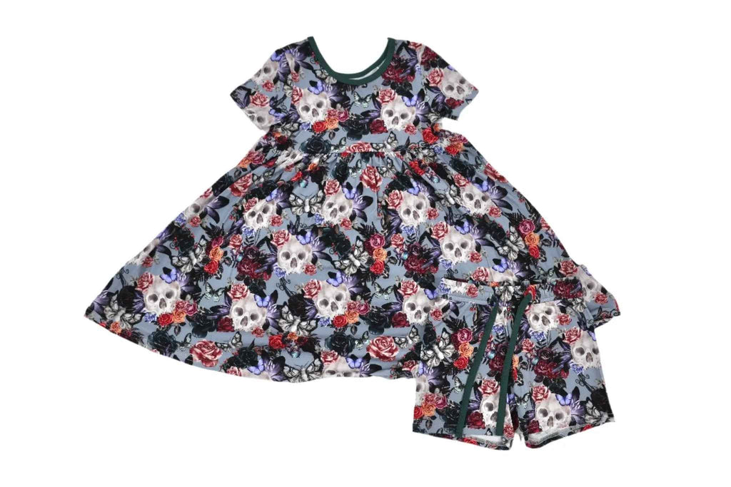 Short Sleeve Dress & Short Set by Minikin Mischief Clothing Co.