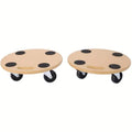 2-Piece: Furniture Moving Dolly Heavy Duty Wood Rolling Mover by DailySale