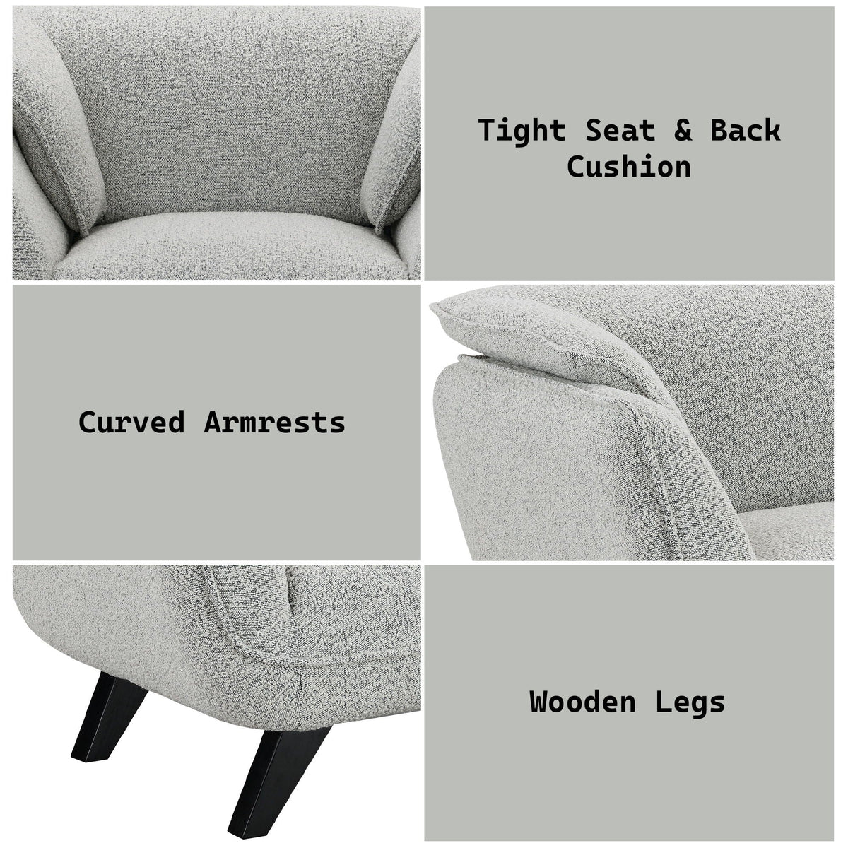Nayeli - Boucle Chair by Unique Piece Furniture