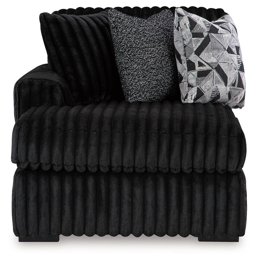 Midnight-Madness - Sectional - Onyx by Unique Piece Furniture