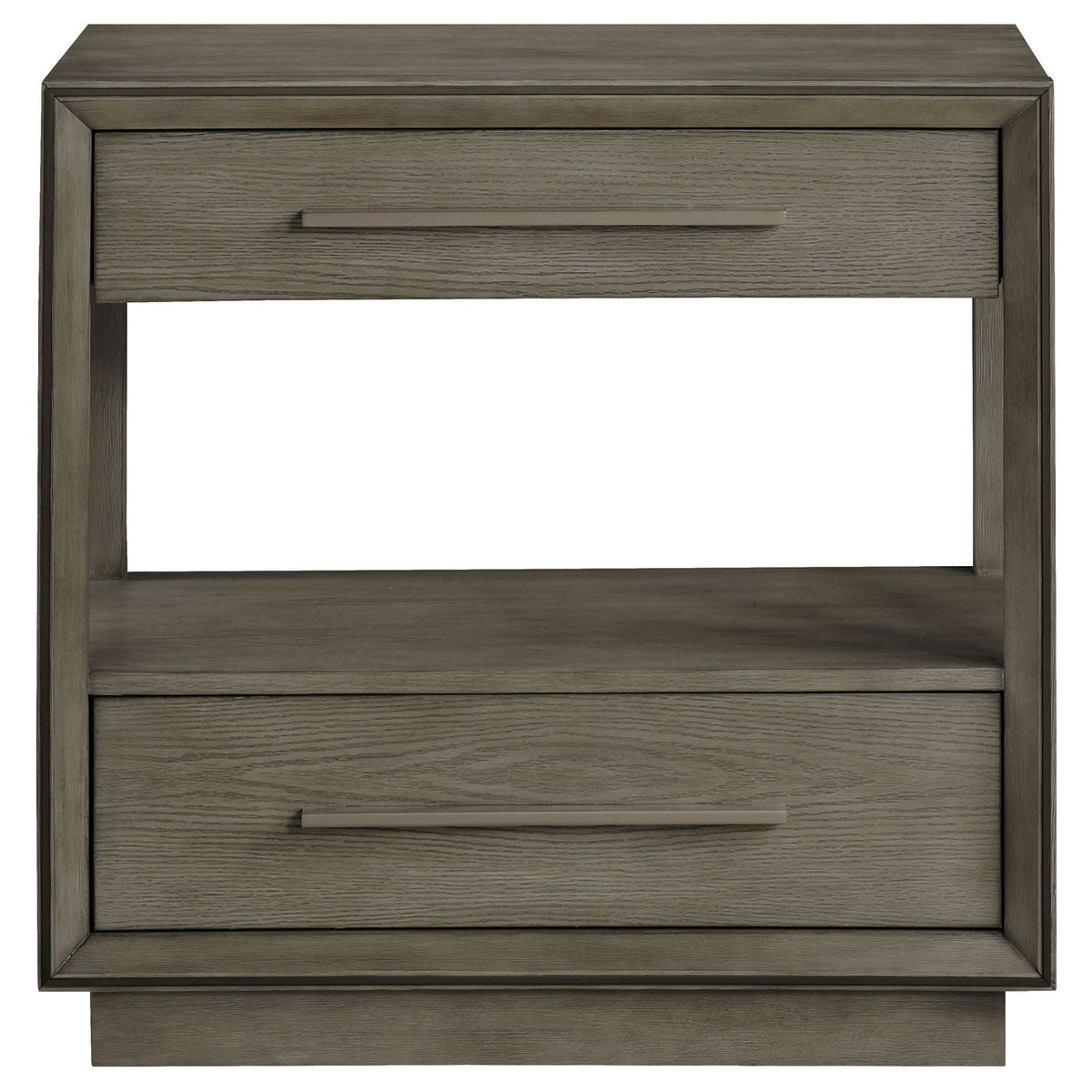 Durango 2-drawer Nightstand Bedside Table Taupe Oak by Unique Piece Furniture