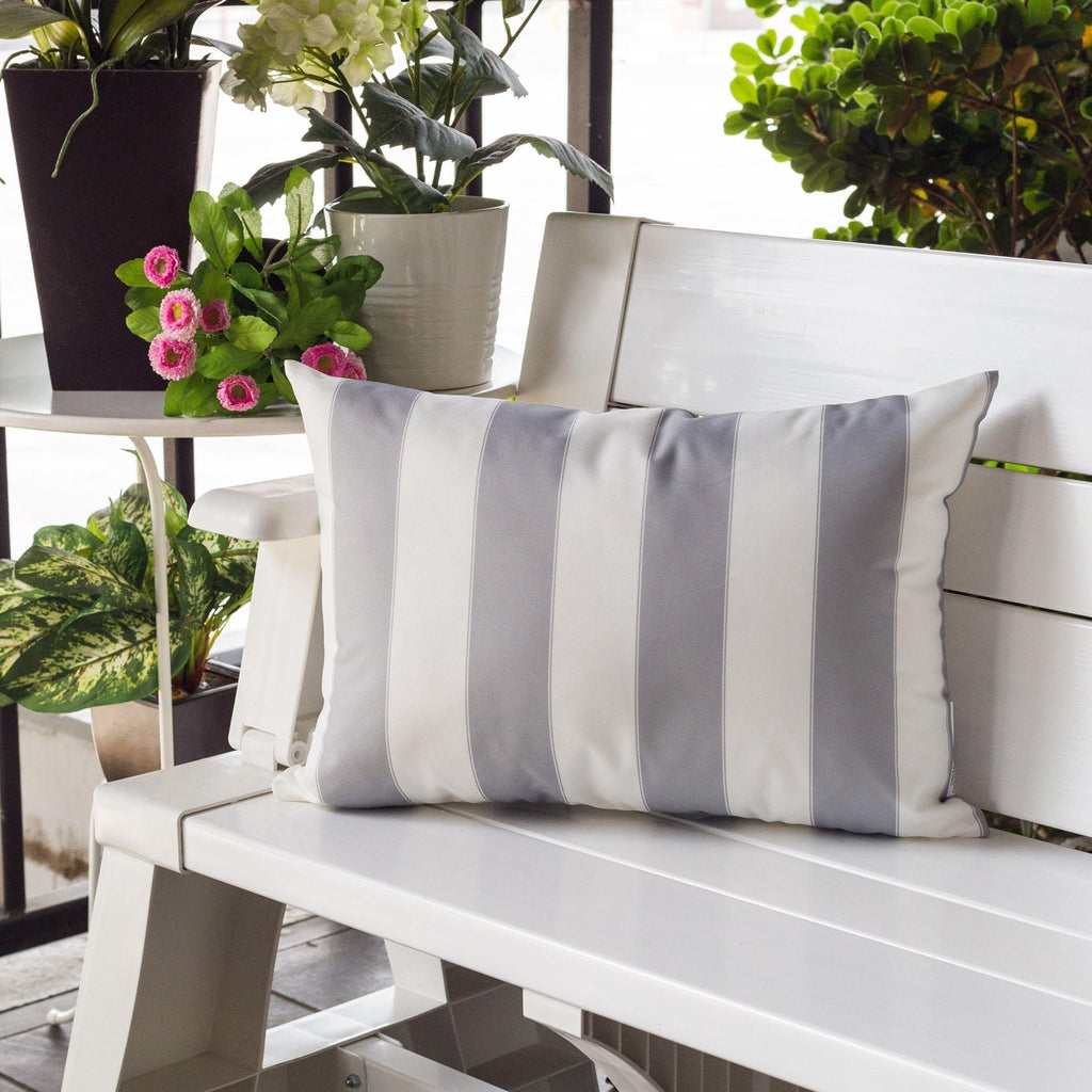 Horizon Stripe Pillow Outdoor & Indoor by Unique Piece Furniture