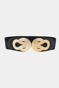 Twisted Trends Alloy Buckle Wide Belt – Stylish Adjustable Fit See size chart under “more details” by The Fashion Celestial